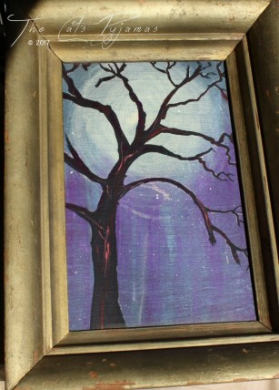 Tree Silhouette Painting